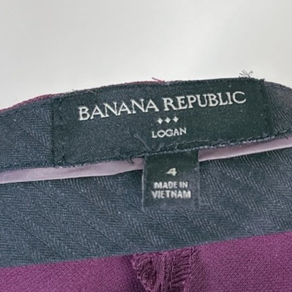 Banana Republic Logan Tie Waist Purple Trouser - Picture 9 of 15